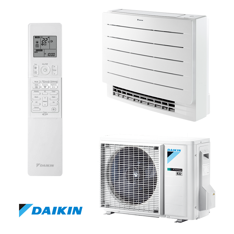 Инверторен климатик Daikin Perfera FVXM35B + RXM35A9 - подово тяло, 12 000 BTU