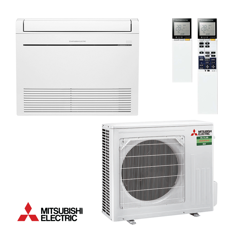 Инверторен климатик Mitsubishi Electric MFZ-KT50VG + SUZ-M50VA - подов тип, 18 000 BTU