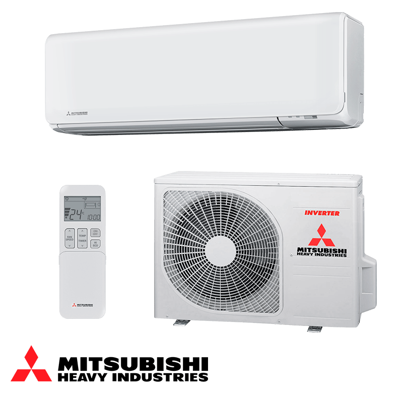 Инверторен климатик Mitsubishi Heavy Industries SRK 25 ZT-WF + SRC 25 ZT-W - бял, 9 000 BTU
