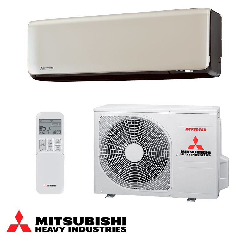 Инверторен климатик Mitsubishi Heavy Industries SRK 25 ZT-WFT + SRC 25 ZT-W - титаниев, 9 000 BTU
